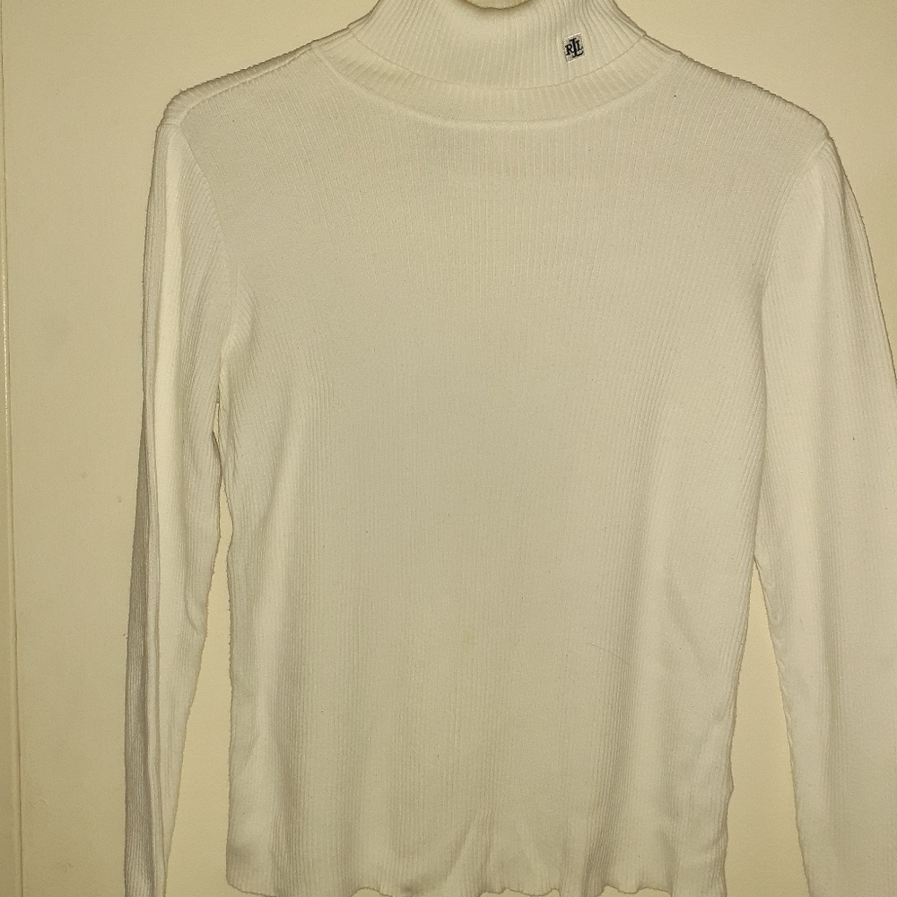 Ralph Lauren White turtleneck sweater